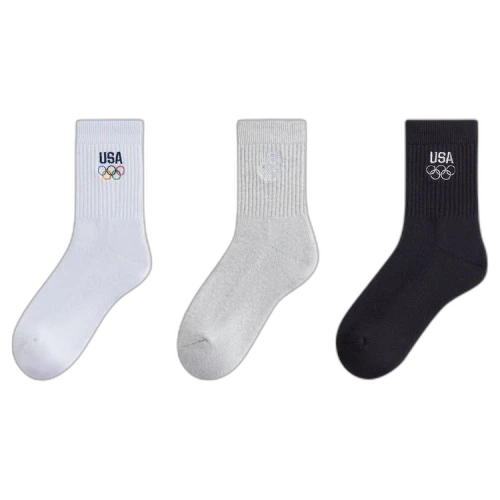 Kith For Team USA Mid Crew Sock (3 Pack) 'Multicolor'