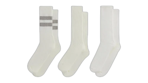Kith 3-Pack Mixed Cotton Socks Carabiner Heather