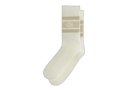 Kith Calf Stripe Relaxed Crew Sock White
