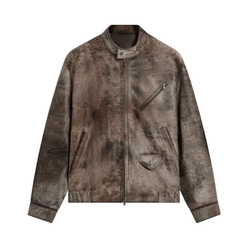 Kith &Kin Pony Hair Cassius Moto Jacket 'Underground'