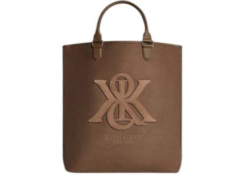 Kith Suede Applique Canvas Tote Java