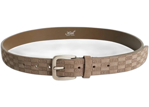 Kith Monogram Suede Belt Java