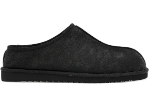 Kith Kithmas Monogram Shearling Slippers Black