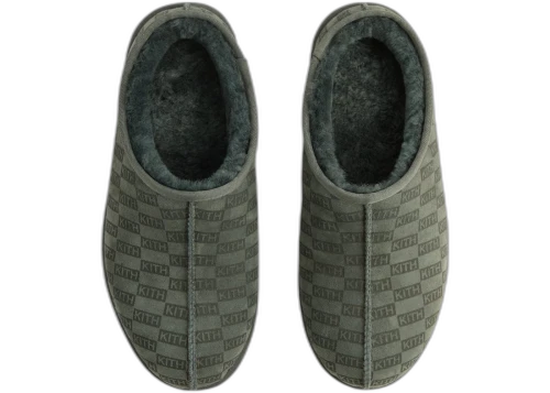 Kith Kithmas Monogram Shearling Slippers Stadium
