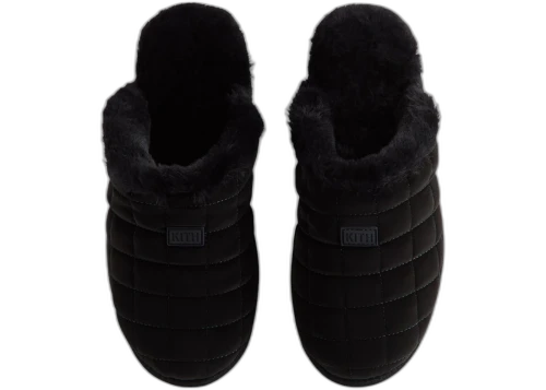 Kith Kithmas Puffed Logo Slippers Black