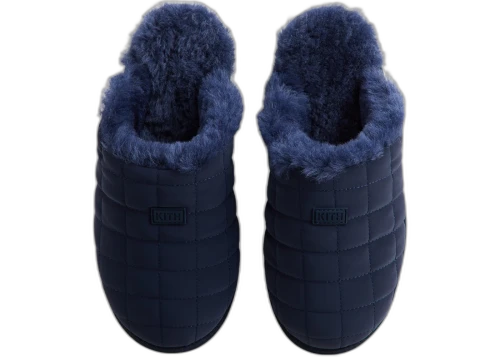 Kith Kithmas Puffed Logo Slippers Nocturnal