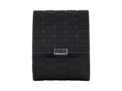 Kith Kithmas Monogram Saffiano Leather Single Watch Roll Black