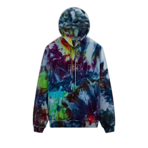 Kith For Advisory Board Crystals Tie Dye Hoodie 'Blue'