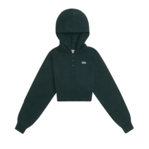 Kith Women Hillside Henley Hoodie 'Stadium'