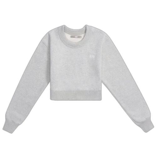 Kith Women Lynn Cropped Crew 'Pavement Heather'