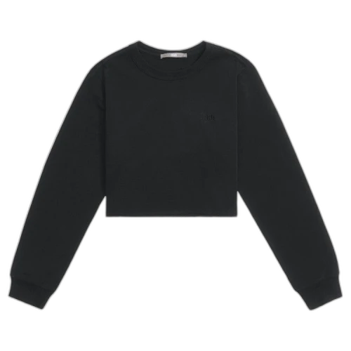 Kith Women Lucy Cropped Long-Sleeve II 'Black'