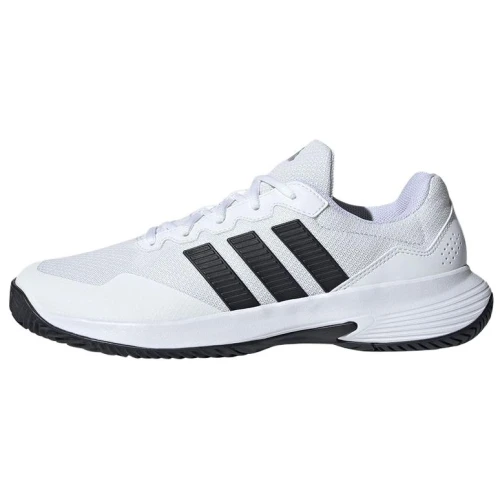 adidas Gamecourt 2 White Black Silver Metallic