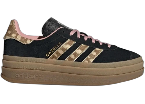 adidas Gazelle Bold Black Brown Desert Wonder Mauve Bambi Stripes (Women's)