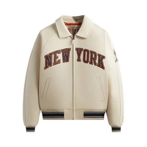 Kith & AVIREX For The New York Knicks Icon Jacket 'Sandrift'