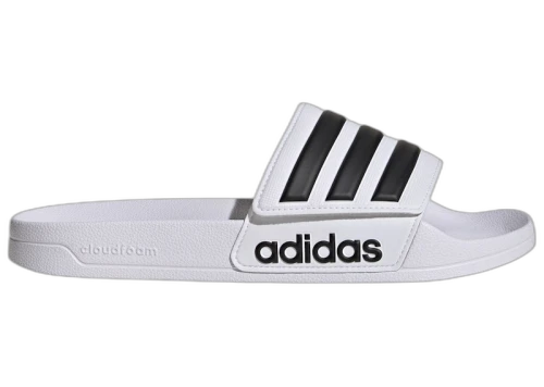 adidas Adilette Shower Slides White Black