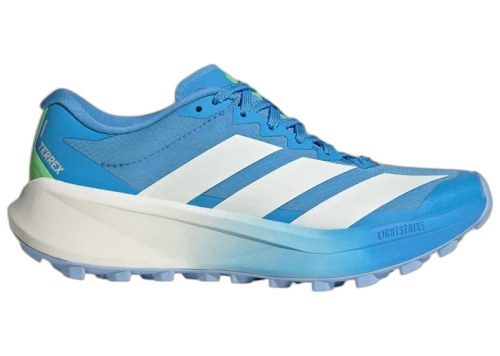 adidas Terrex Agravic 4 Trail Blue Burst Off White Lime (Women's)