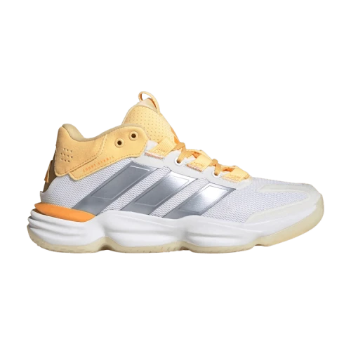 adidas Court Stabil Indoor White Crystal Sky Ice Tangerine (Women's)