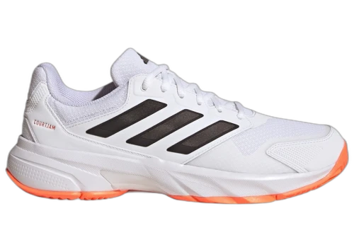 adidas Courtjam Control 3 White Black Lucid Orange