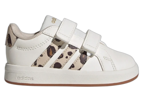 adidas Grand Court 3.0 CF White Aurora Coffee Cheetah (TD)