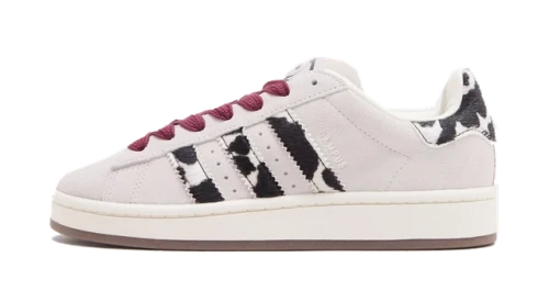 adidas Campus 00s 'Off White & Burgundy Cow Print' (W)