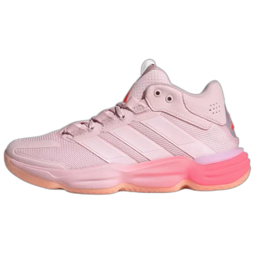 Adidas COURT STABIL Support Abrasion Resistant Breathable Mid top Volleyball Shoes Women's Pink