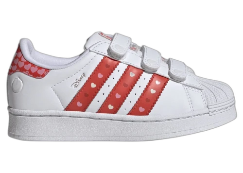 adidas Superstar LED Lights Comfort Closure Disney Bright Red White (PS)