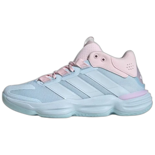 Adidas COURT STABIL Abrasion Resistant Breathable Support Mid top Volleyball Shoes Women's Blue Pink