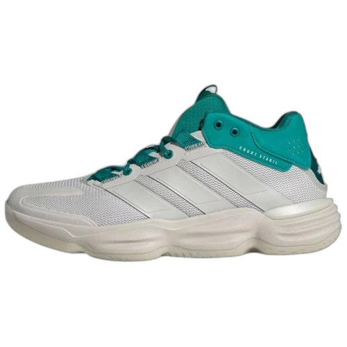 Adidas COURT STABIL Abrasion Resistant Breathable Mid top Volleyball Shoes Men's Gray Green