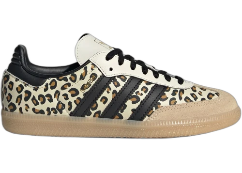 adidas Samba OG Cheetah Print Cream White Sand Strata (GS)