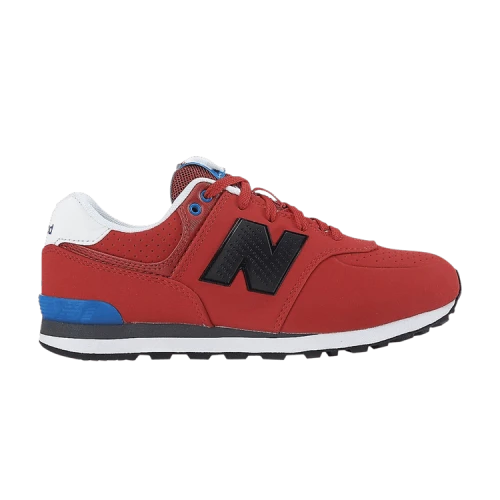 New Balance 574 Big Kid Wide 'Paint Chip - Red'