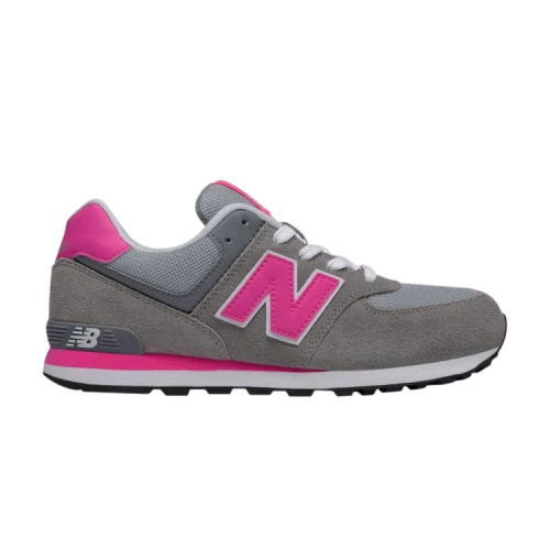New Balance 574 Big Kid Wide 'Grey Pink'