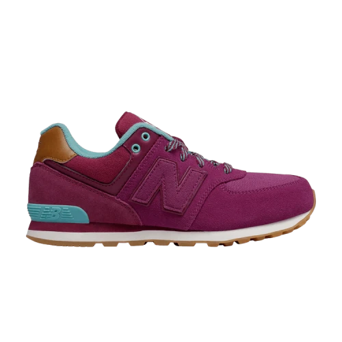 New Balance 574 Big Kid Wide 'Collegiate Pack - Purple'