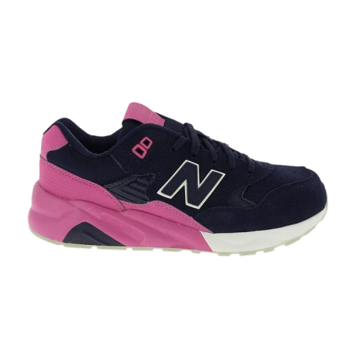 New Balance 580 Big Kid Wide 'Navy Pink'