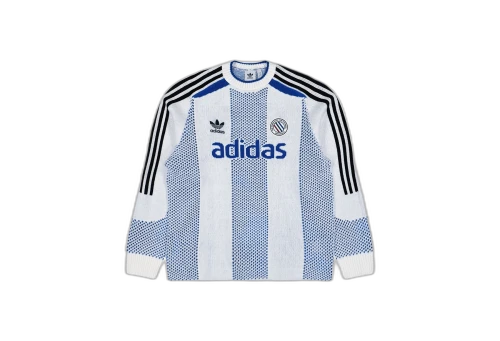 adidas Adicolor Blokecore LS Pullover 'White & Blue' (2025)