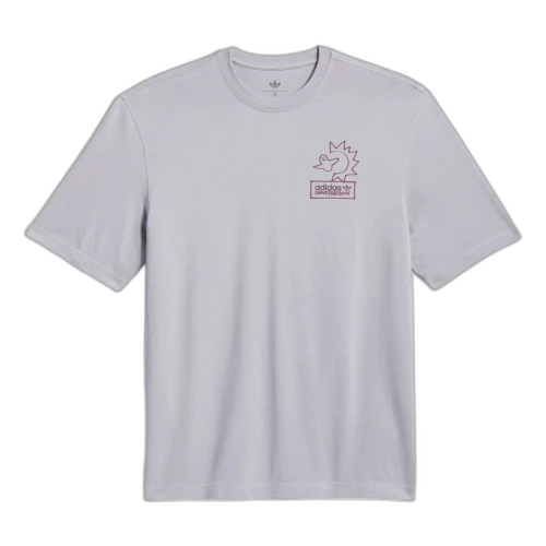 adidas Skateboarding x Mark Gonzales Not Amused T-Shirt Asia Sizng 'Halo Silver Shadow Red'