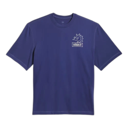 adidas Skateboarding x Mark Gonzales Not Amused T-Shirt Asia Sizng 'Muted Purple Acid Orange'