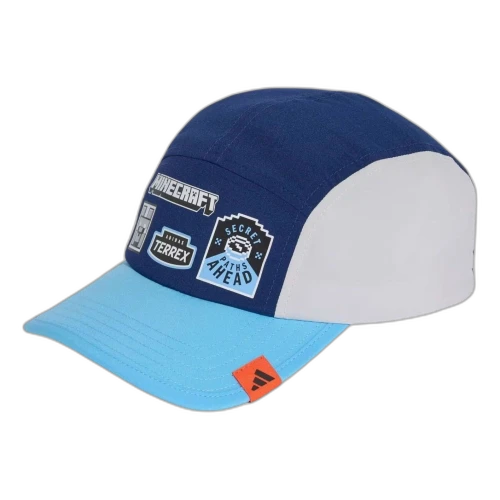 (GS) adidas Minecraft Cap 'Light Solid Grey Dark Blue Semi Blue Burst'