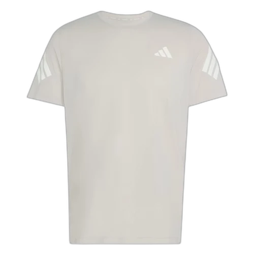 Adidas Running T Shirts Men's Gray/White Crew Neck Moderate