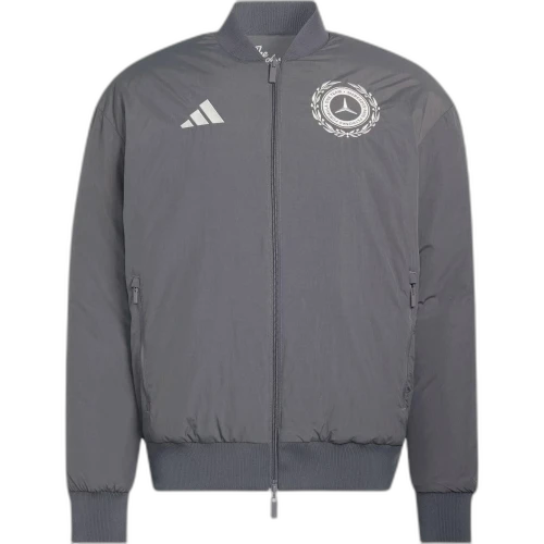 Adidas MERCEDES AMG FORMULA 1 TEAM SILVER Puffer Jacket Men's