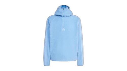 adidas Borg Fleece Teamgeist 1/4 Zipper Hoodie Ash Blue