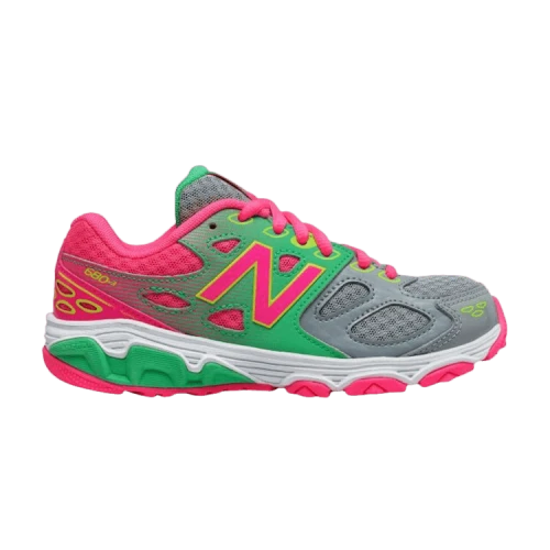 (GS) New Balance 680 V3 Running Shoes 'Grey Pink'