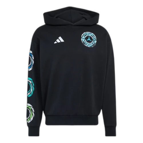 adidas x Mercedes AMG Petronas Formula 1 Team Lights Hood Sweatshirt 'Black'