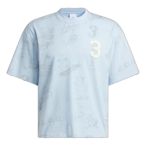 adidas Varsity Graphic T-Shirt Asia Sizing 'Clear Sky'