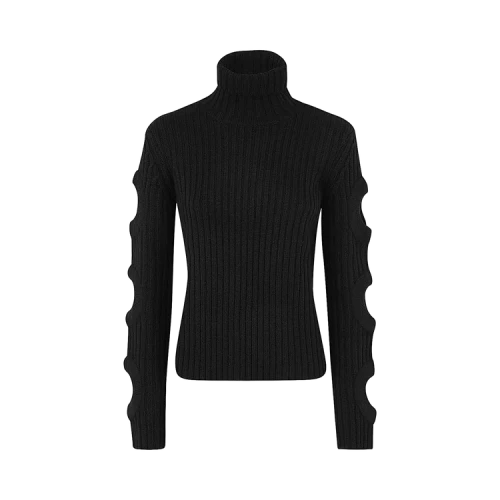 JW Anderson Cut Out Sleeve Turtleneck Jumper 'Black'