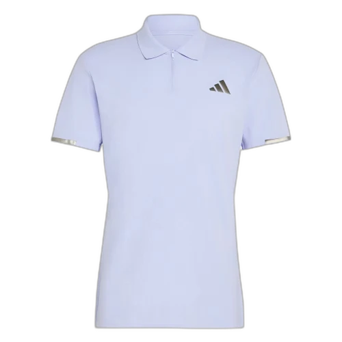 Adidas Tennis Tops Men's Violet Tone Polo Collar Moderate