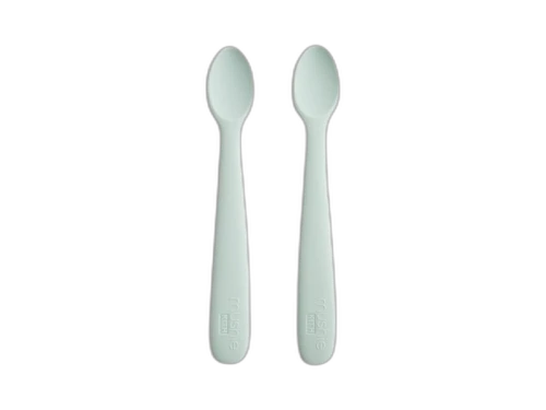 Kith Kids Mushie Silicone Feeding Spoon (2 Pack) Helium