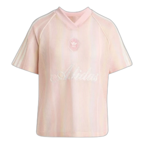 adidas Summer Glow Knitted Oversized Jersey Asia Sizing 'Sandy Pink' (Women's)