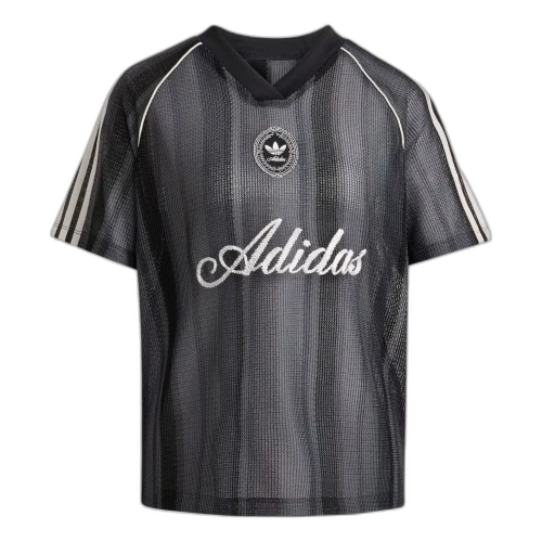adidas Summer Glow Knitted Oversized Jersey Asia Sizing 'Black' (Women's)