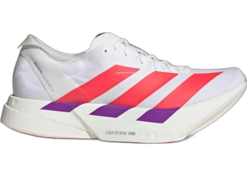 adidas Adizero Adios Pro 4 White Lucid Red Shock Purple