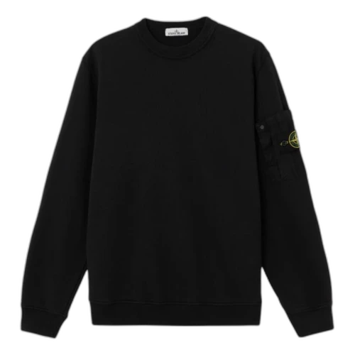 STONE ISLAND 6100019 Seasonal Pocket Crewneck Sweatshirt 'Black'